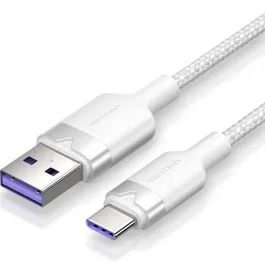Vention Cable USB-A a USB-C Trenzado 2m Blanco